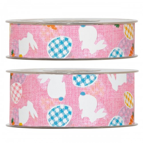 Easter bunny pink ribbon